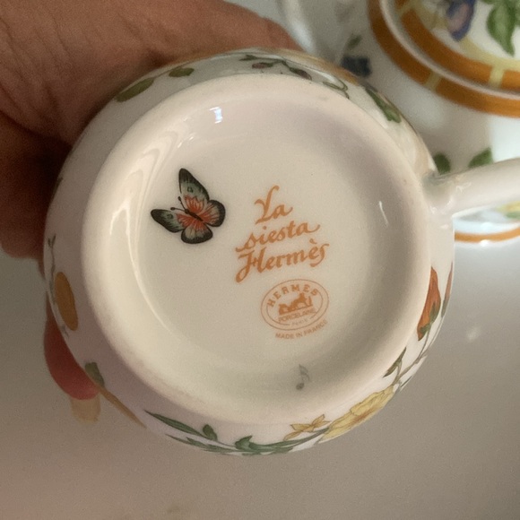 🎉💥🤩HP Hermes La Siesta cream and sugar💕🏆🍾 - Picture 2 of 2